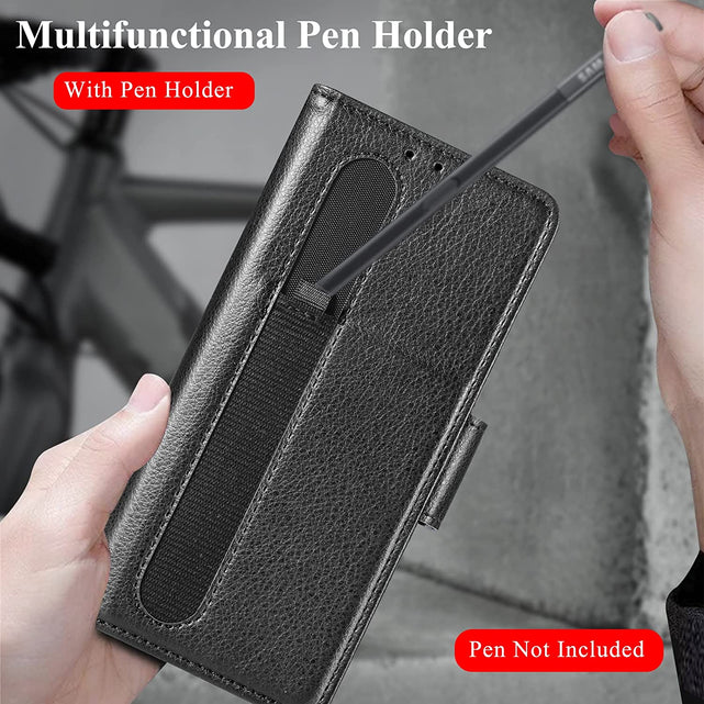Redpepper Galaxy Z Fold 4 cover portafoglio pelle con penna