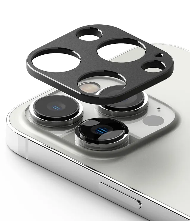 Ringke Camera Styling Protezione iPhone 14 Pro Nera Alluminio