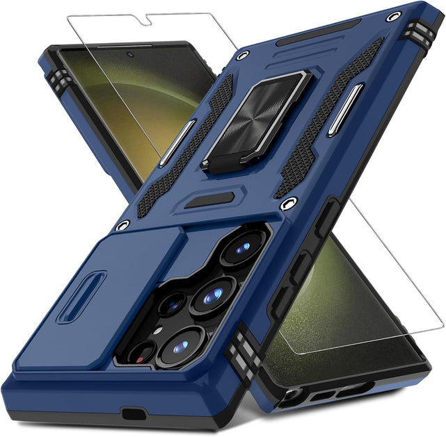 Redpepper Galaxy Cases S25 Ultra cover blu con anello