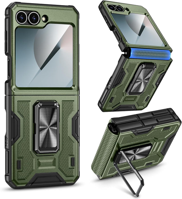 Redpepper Galaxy Z Flip 6 cover anello blu pellicola
