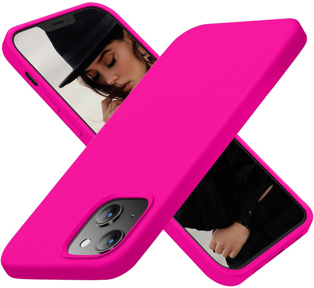 Redpepper iPhone 13 cover silicone sottile antiurto nera