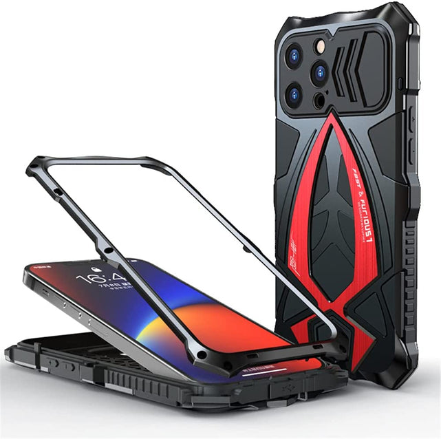 Redpepper Apple Cases iPhone 13 Pro Max cover armor nero rosso