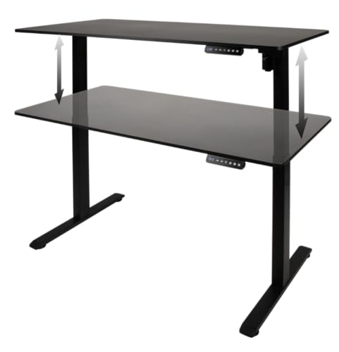Konix Elevate Scrivania gaming regolabile nera 120x60