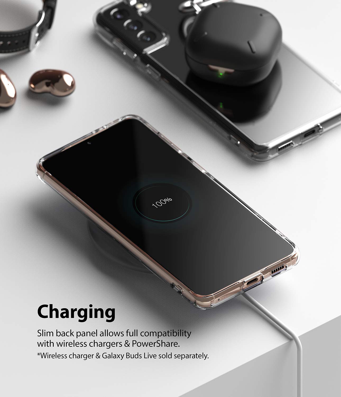 Ringke Fusion Galaxy S21 Plus cover trasparente clear TPU