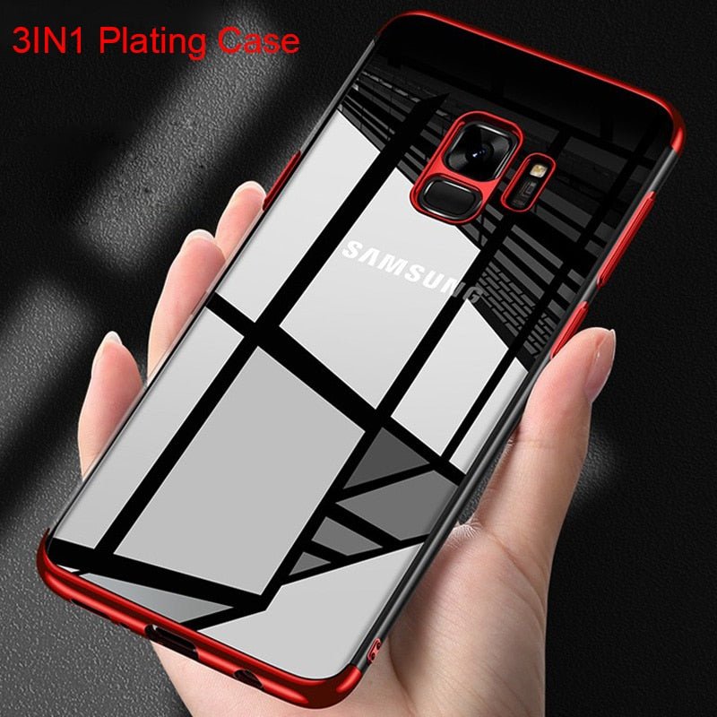 Redpepper Galaxy Cases Plating 3in1 cover S10 Lite TPU trasparente