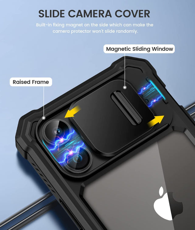 Redpepper Apple Cases cover iPhone 14 Pro corazzata trasparente