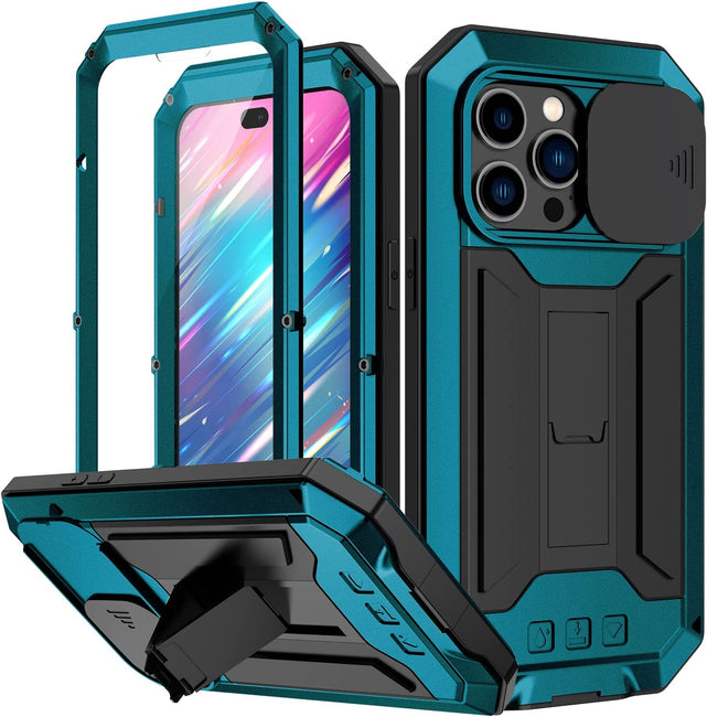 Redpepper iPhone 14 Pro Cover Alluminio con Cavalletto