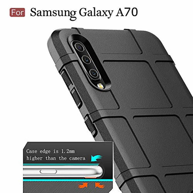 Redpepper Galaxy A70 Cover Antiurto Nera Heavy Duty
