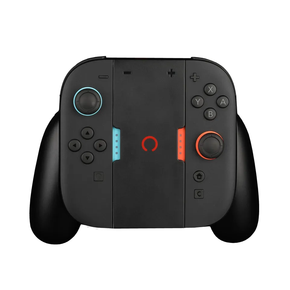 Konix Play and Charge impugnature Joy-Con Switch 2 nero LED