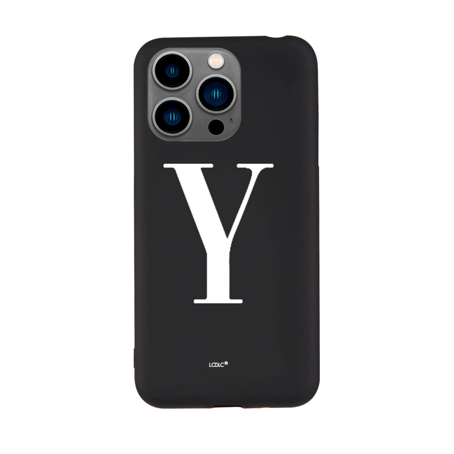 La Casa de las Carcasas Personalizzate iPhone 15 Pro custodia silicone nero iniziale
