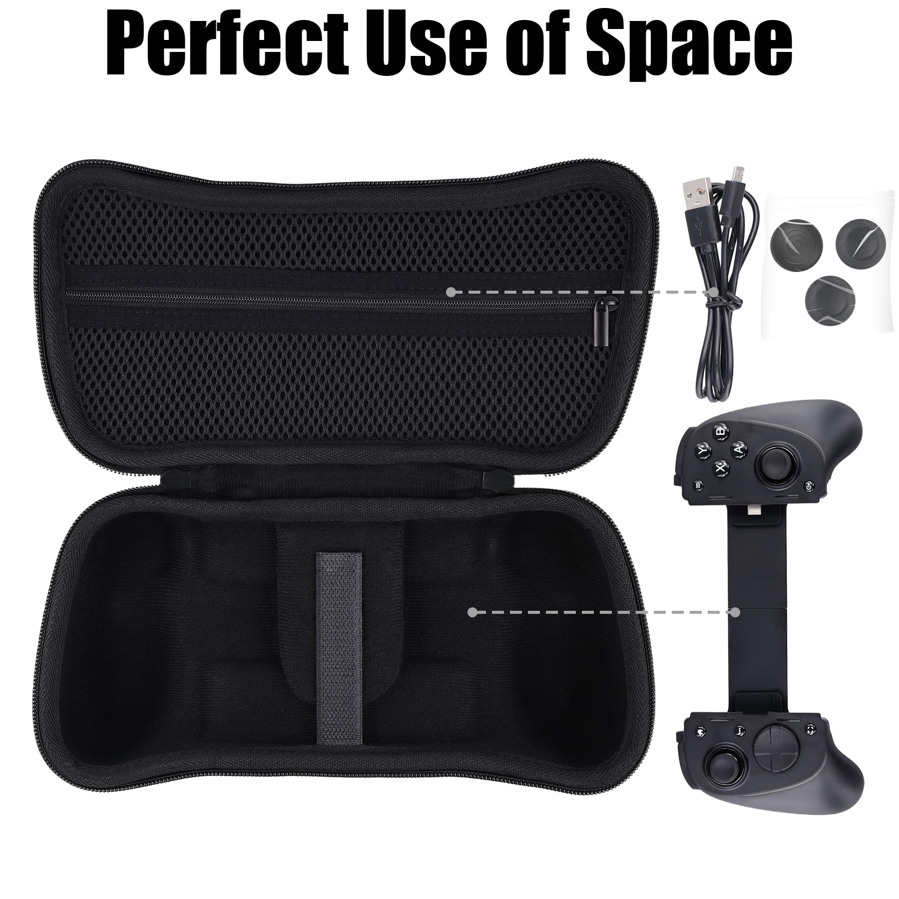 Aenllosi Game Controller Case Kishi V3 Pro custodia Nero