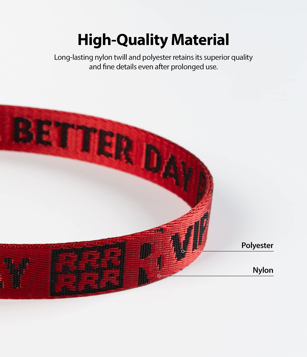 Ringke Strap Ticket Band 2 Red tracolla nylon regolabile rossa