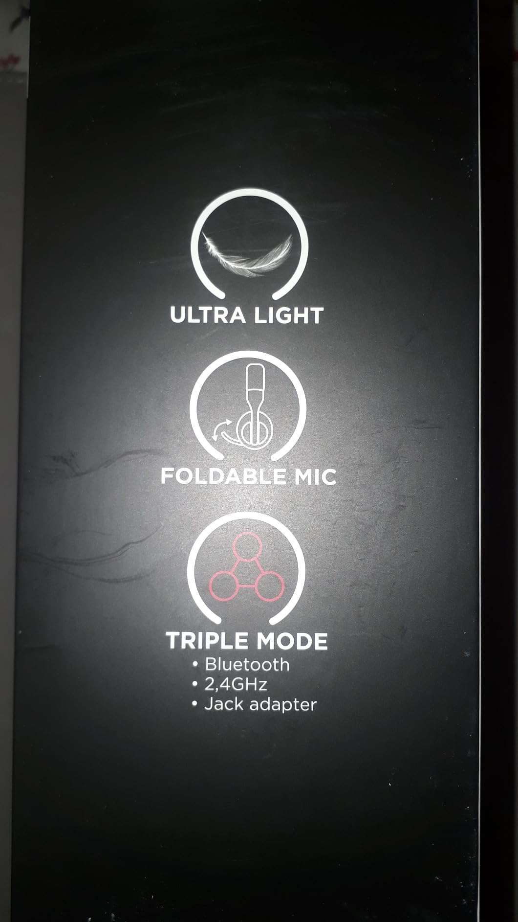 Konix Pulsar Cuffie Gaming 180g Bluetooth Nere 40mm