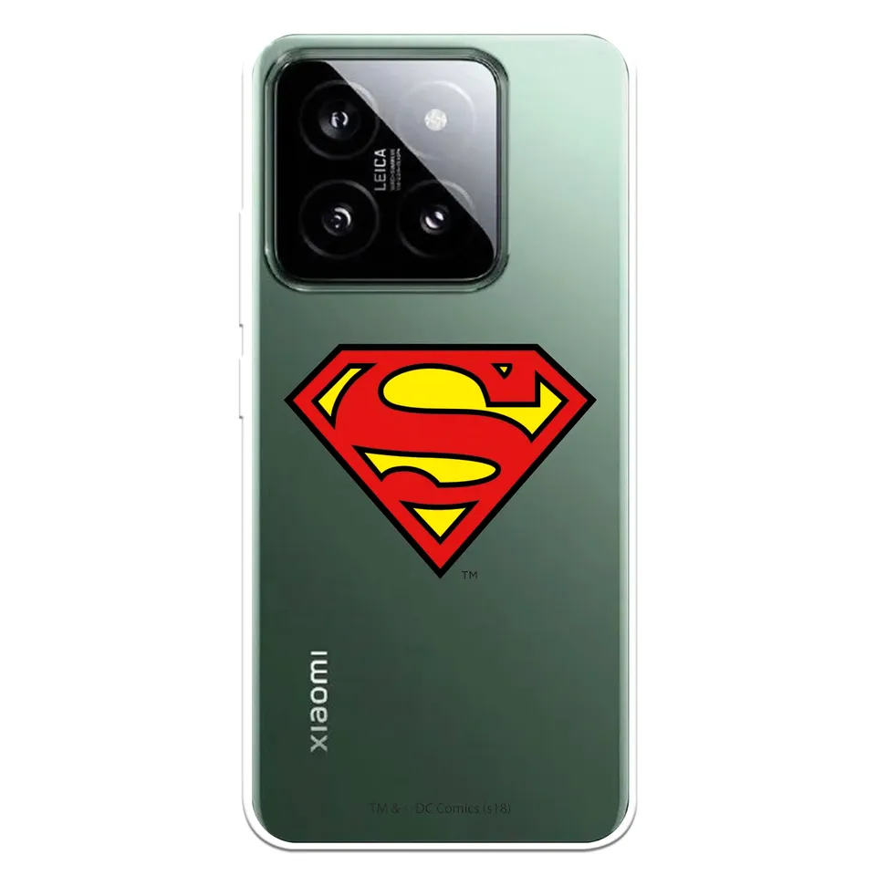 La Casa cover Xiaomi 14 DC Comics Logo silicone trasparente