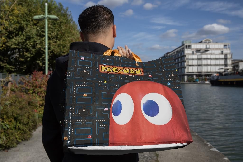 Konix Pac-Man Borsa Spesa 40x45x20 cm Riciclata