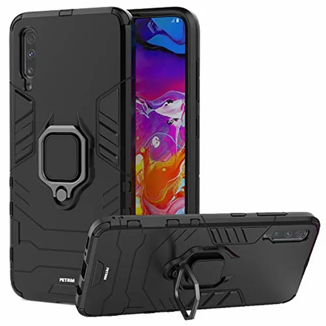 Redpepper Galaxy A70 Custodia Antiurto Nera con Anello