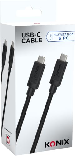 Konix Cavo USB-C a USB-C 3 m nylon nero 5 Gbps