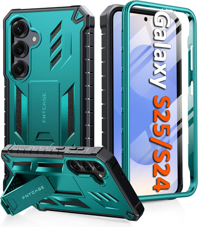 Redpepper Galaxy Cases S24 Plus S25 Plus cover blu con stand