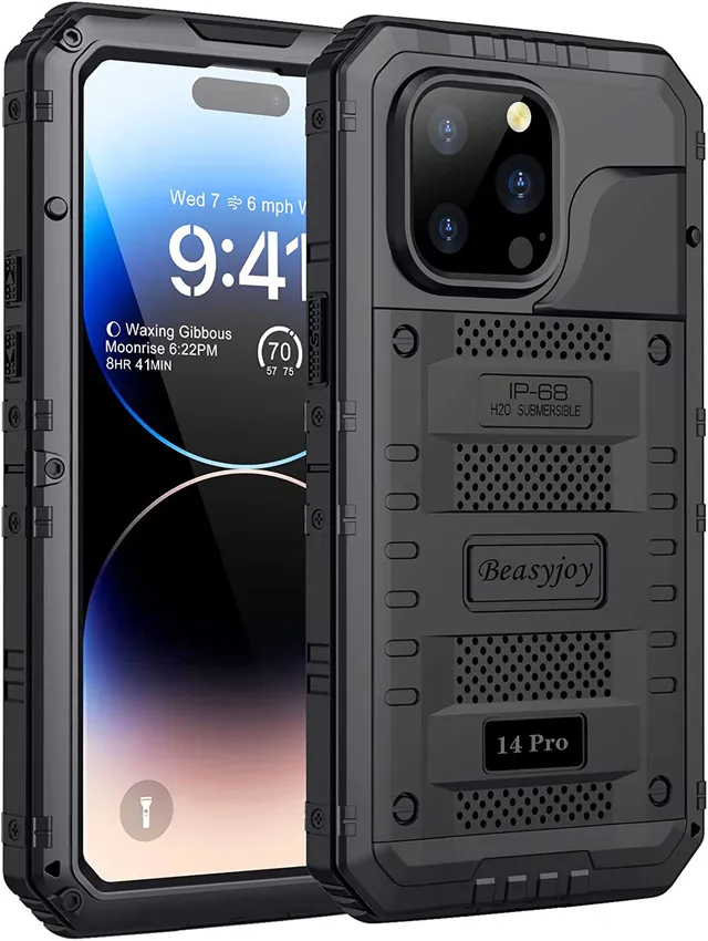 Redpepper Apple Cases iPhone 14 Pro cover impermeabile IP68 nera
