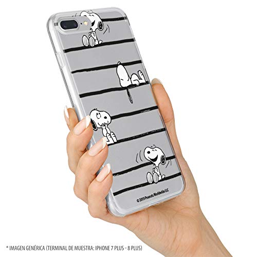 La Casa de las Carcasas Snoopy Stripes custodia Redmi Note 9S silicone