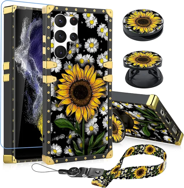Redpepper Galaxy Cases S23 Ultra cover girasole con anello