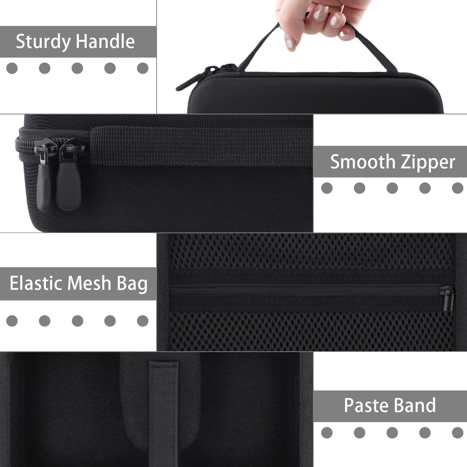 Aenllosi Game Controller Case custodia 8Bitdo Ultimate nero EVA