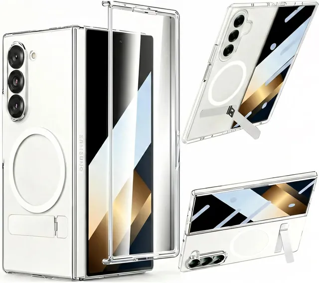 Redpepper Galaxy Z Fold 8 Cover Trasparente Stand MagSafe Vetro