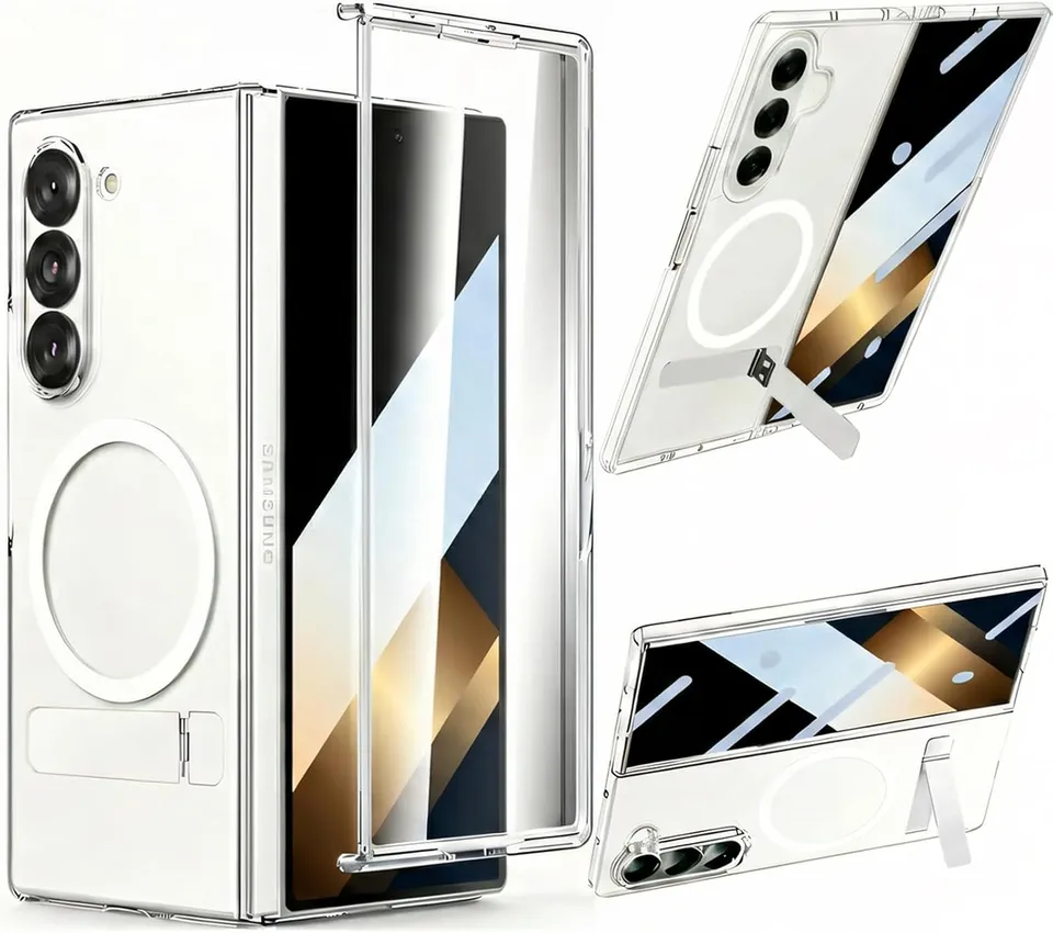 Redpepper Galaxy Z Fold 8 Cover Trasparente Stand MagSafe Vetro