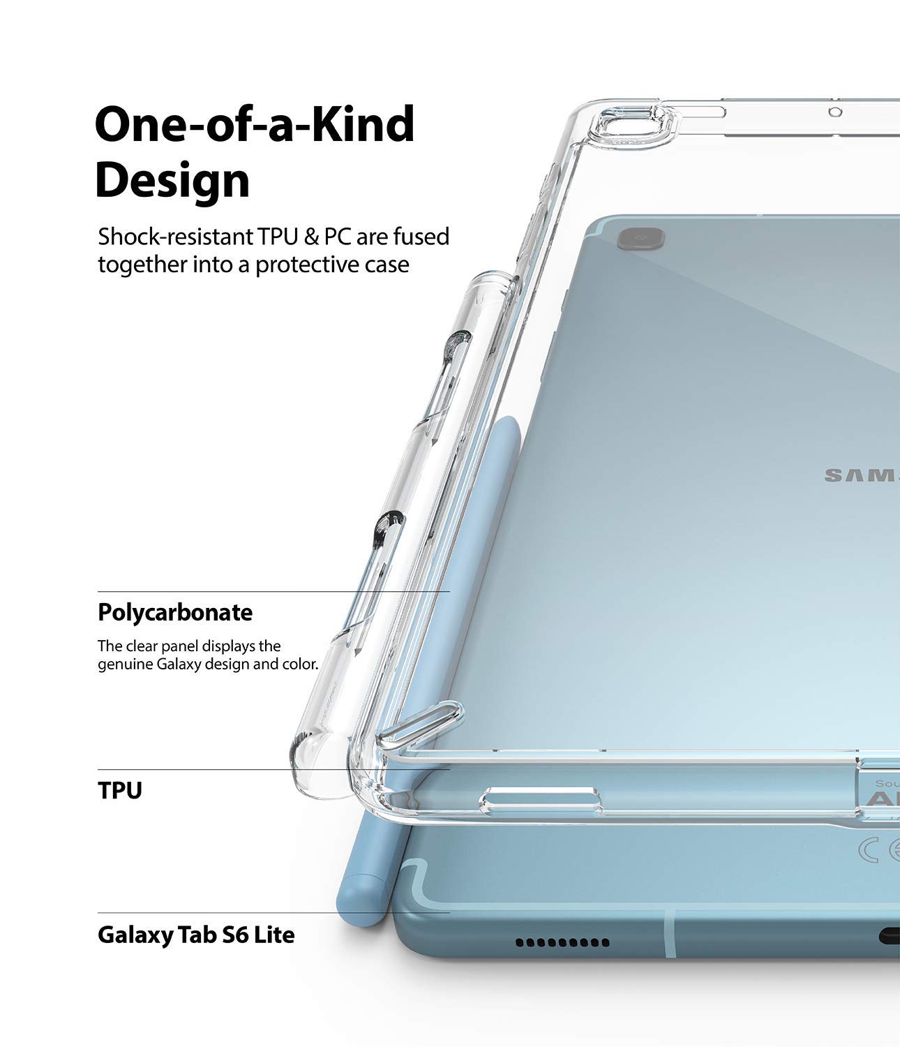 Ringke Fusion cover Galaxy Tab S6 Lite 2024/2022/2020 Clear