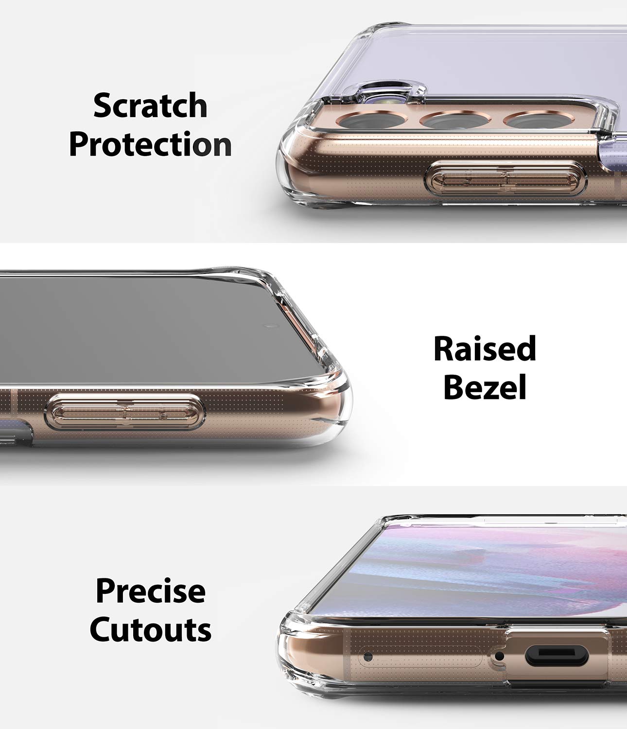 Ringke Fusion Galaxy S21 Plus cover trasparente clear TPU