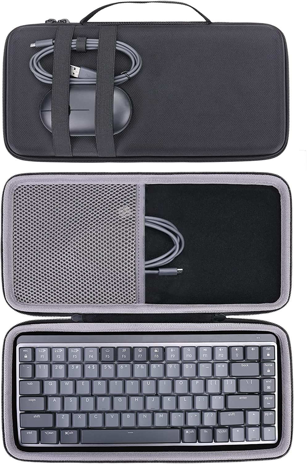 Aenllosi Keyboard & Mouse Case MX Keys Mini custodia Bianca