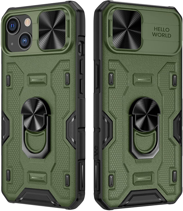 Redpepper Apple Cases iPhone 14 Cover con Anello e Camera Cover