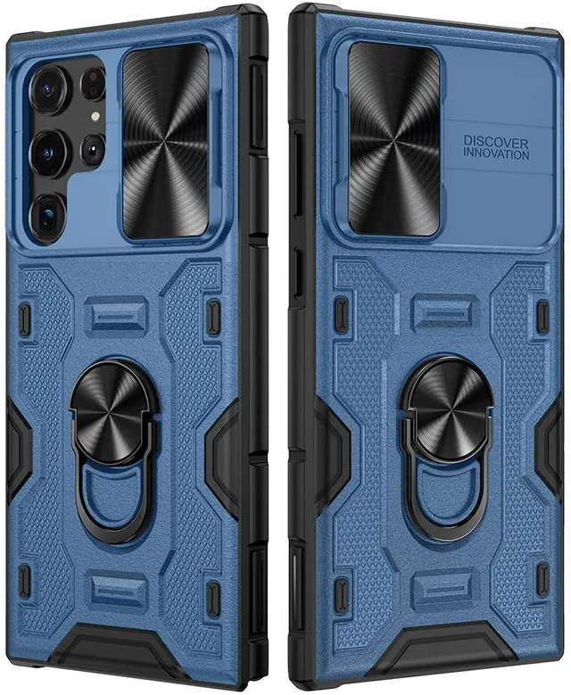 Redpepper Galaxy S22 Ultra Cover Anello Stand Copri Camera