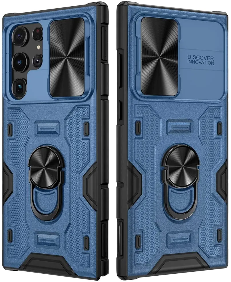 Redpepper Galaxy S22 Ultra Cover Anello Stand Copri Camera