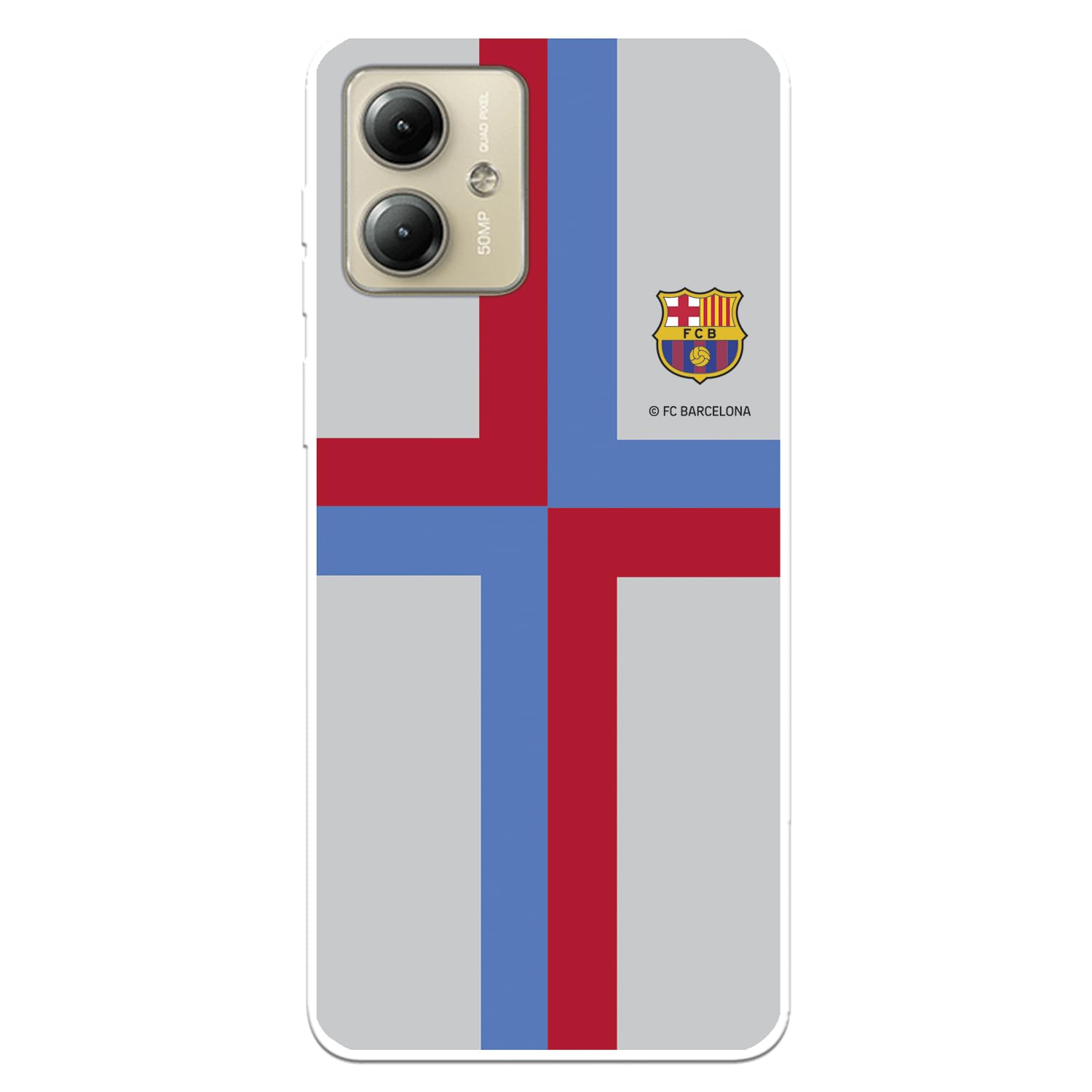 La Casa de las Carcasas Squadre cover Moto G14 Barcellona cruz blaugrana