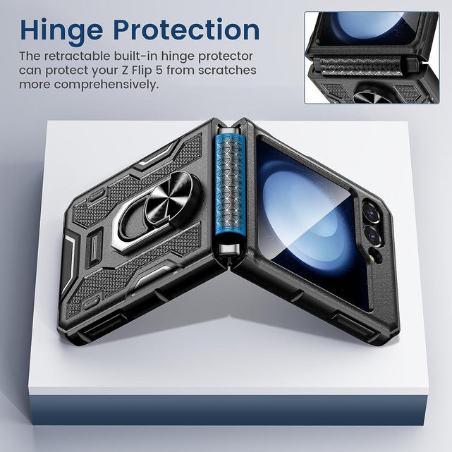Redpepper Galaxy Z Flip 5 custodia corazzata nero con anello
