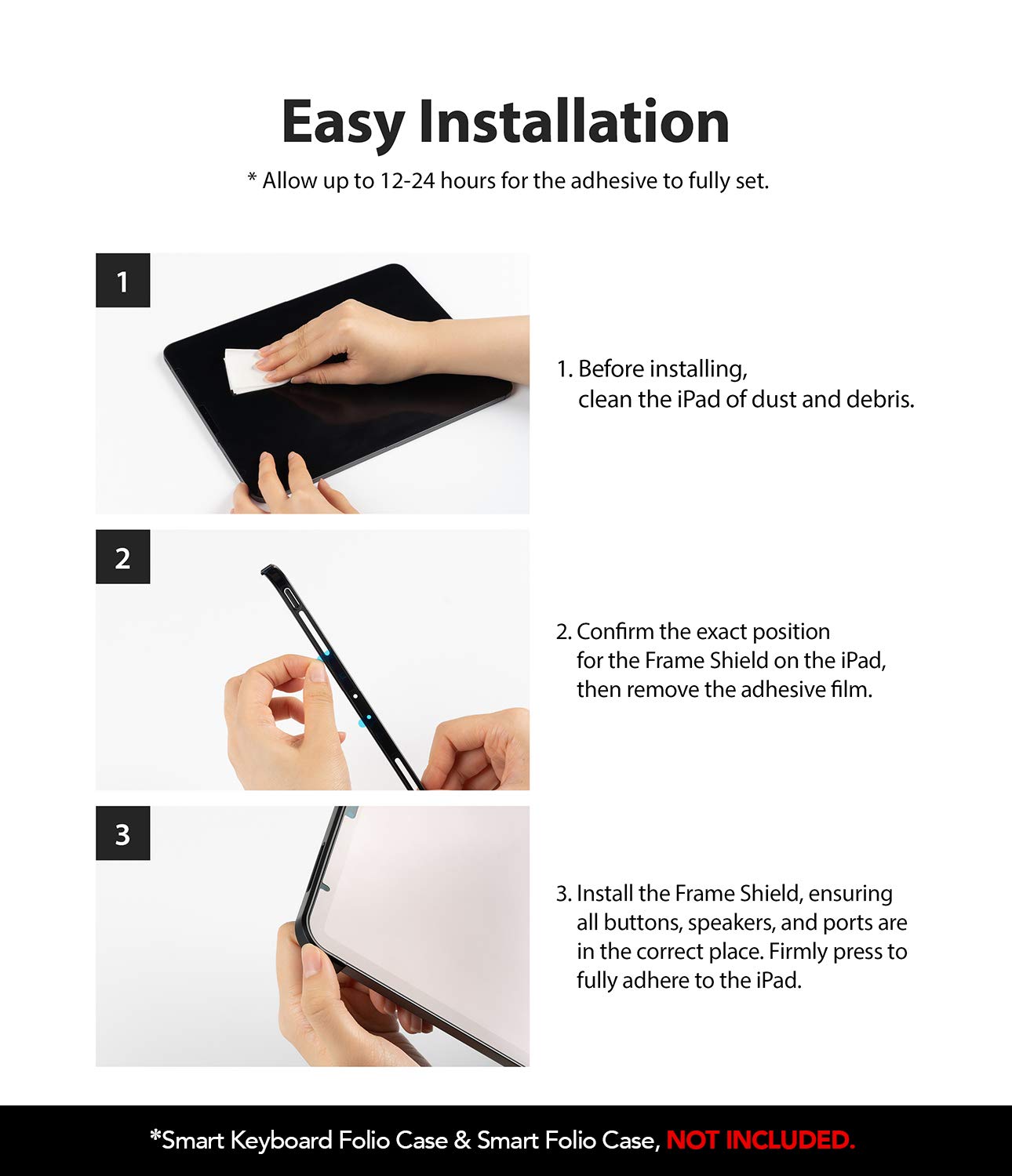 Ringke Full Frame Styling cornice iPad Pro 11 argento opaco