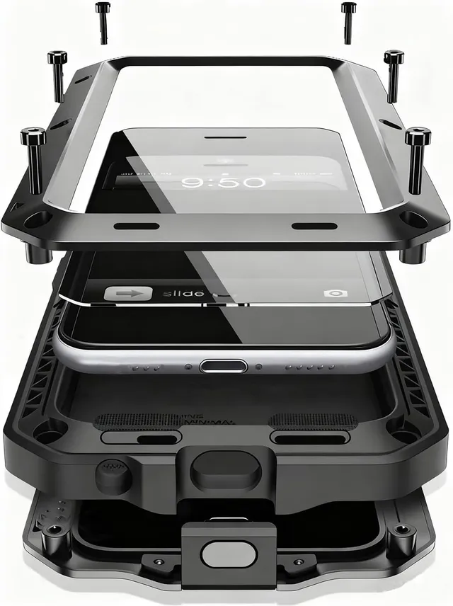 Redpepper iPhone 17 Pro Max cover alluminio blindata 360°
