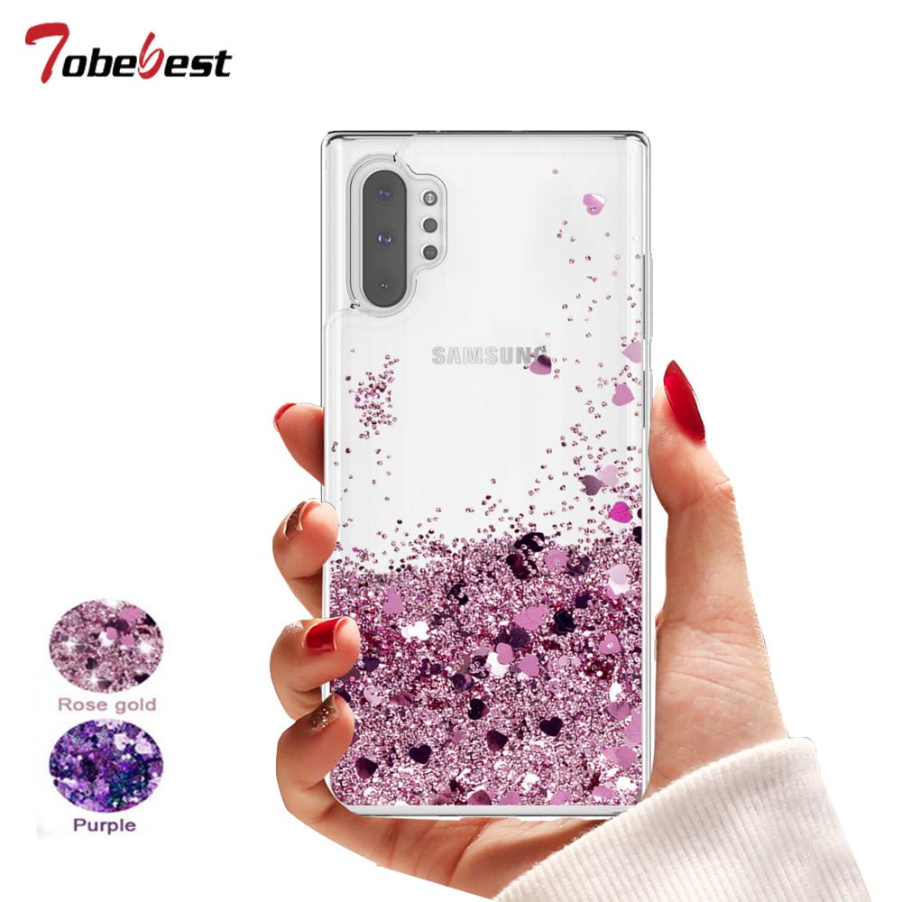 Redpepper Note 10 Plus Cover Glitter Liquida TPU