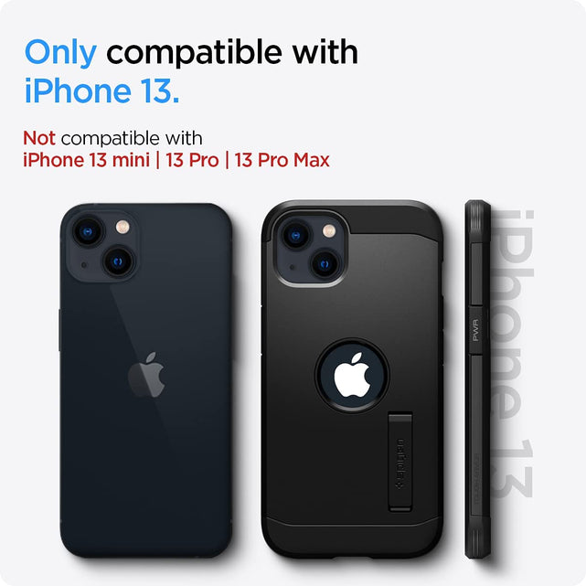 Redpepper iPhone 13 Cover Corazzata Extreme Nera Stand