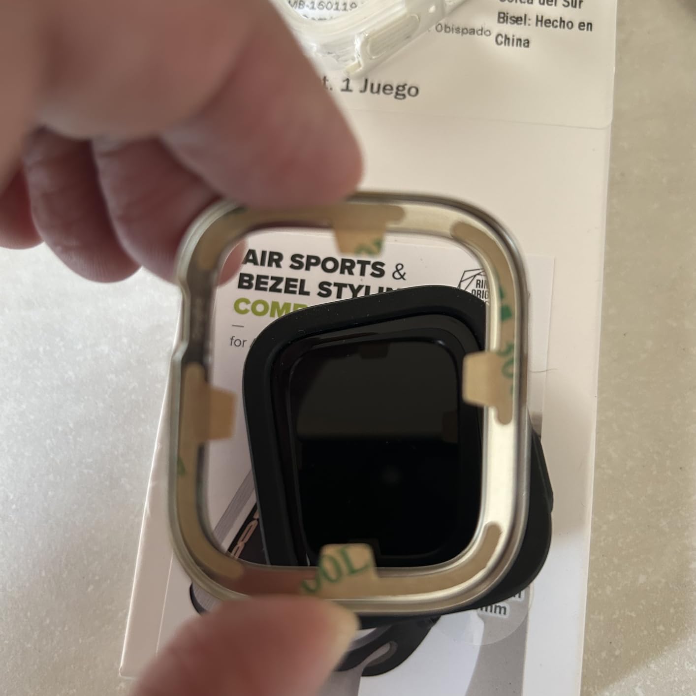 Ringke Air Sports Bezel Combo Cover Apple Watch 45mm Nero