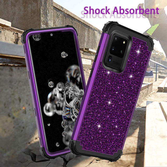Redpepper Galaxy S20 Ultra Cover Glitter Antiurto