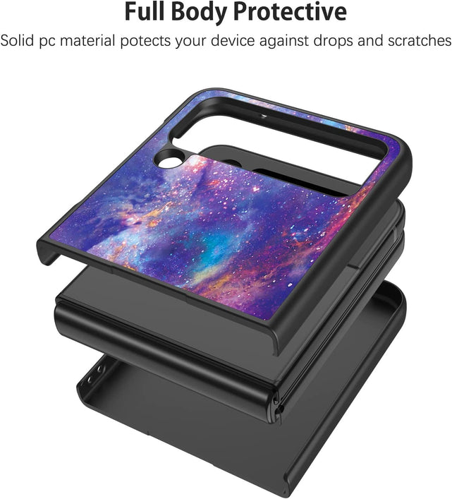 Redpepper Galaxy Z Flip 4 5G custodia viola nero fosforescente