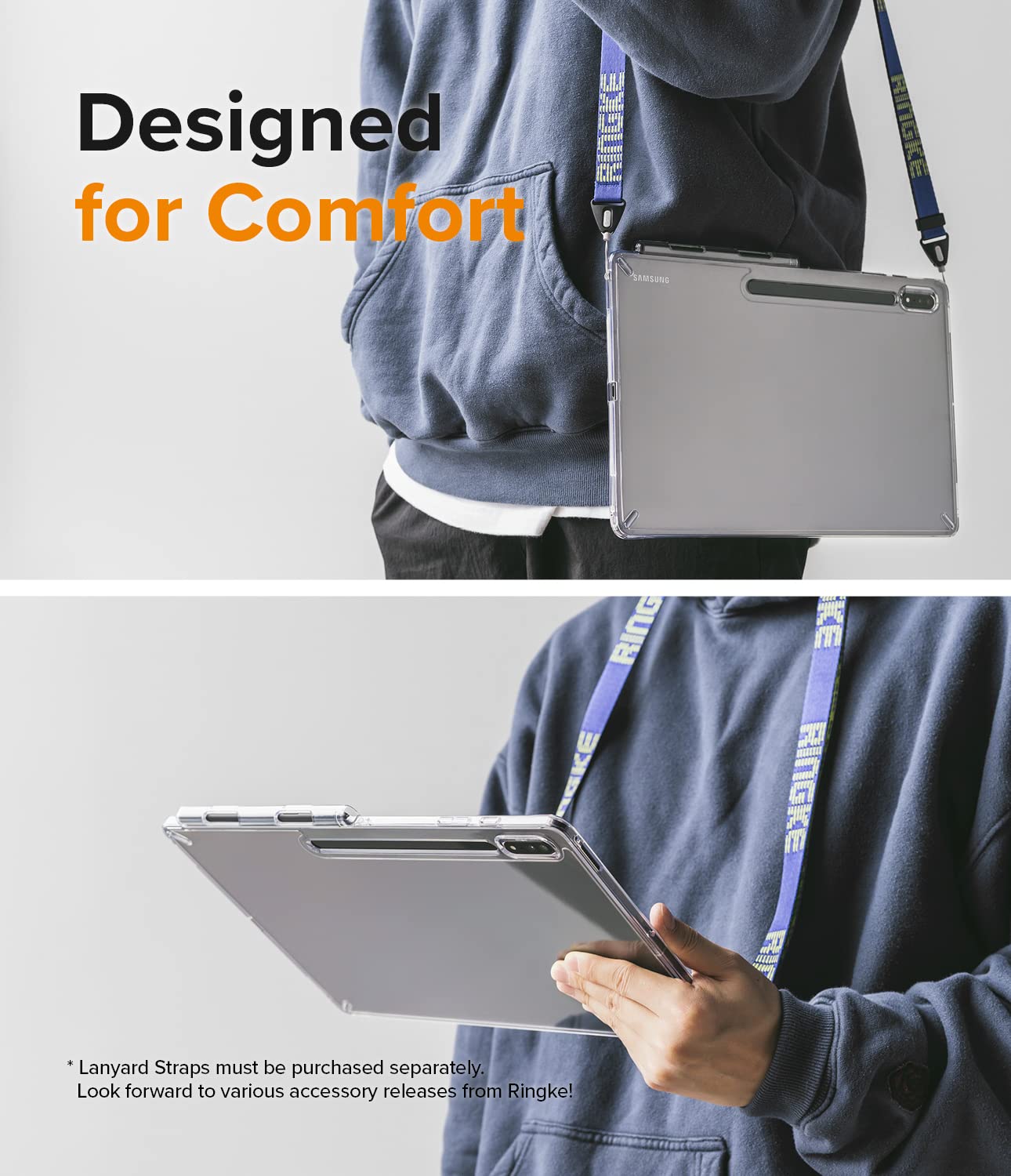 Ringke Fusion Cover Galaxy Tab S8 Ultra Trasparente Clear Antiurto