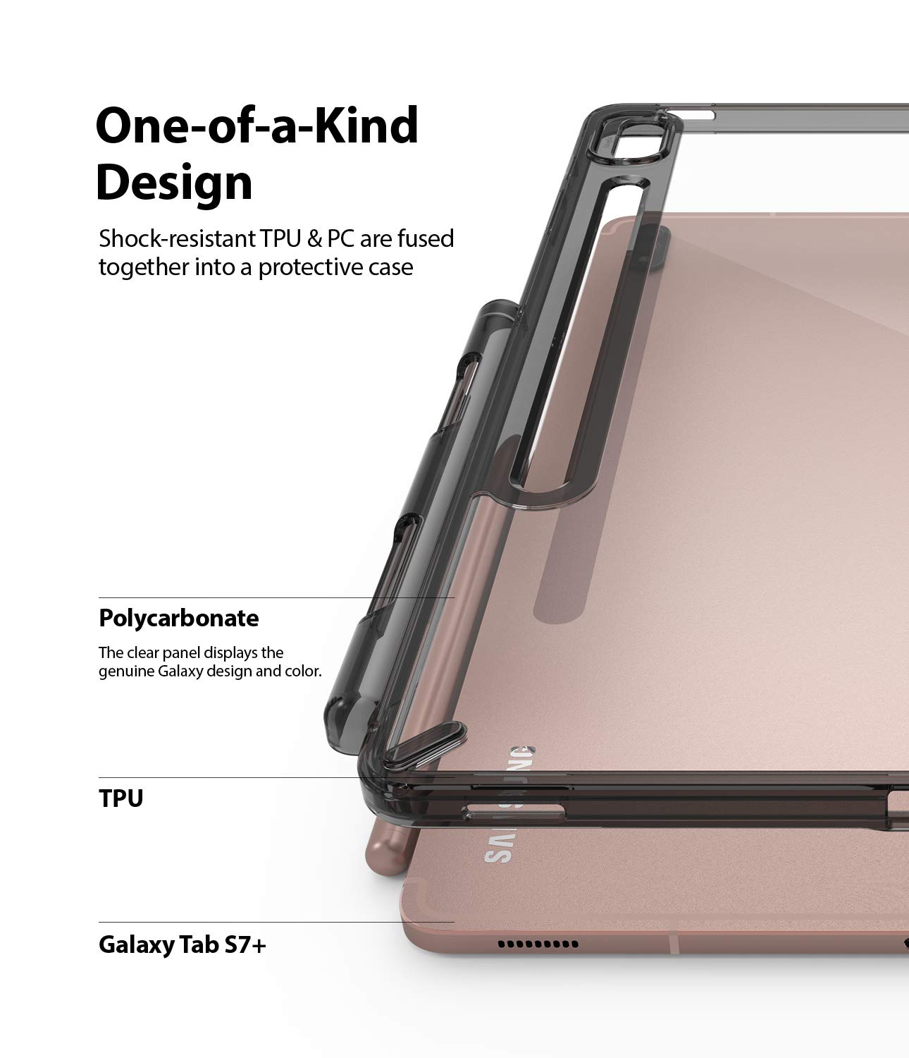 Ringke Fusion Cover Galaxy Tab S8 Plus Smoke Black Penna