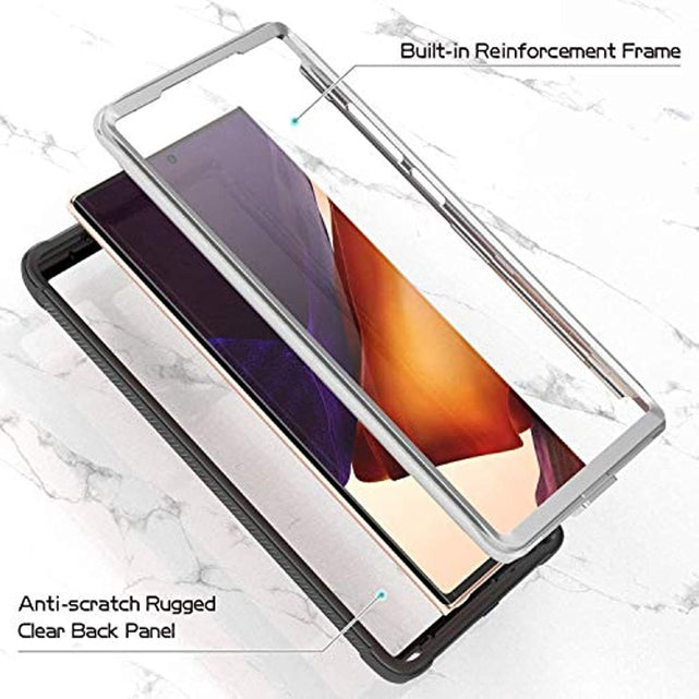 Redpepper Galaxy Note 20 Ultra cover antishock nero trasparente pellicola