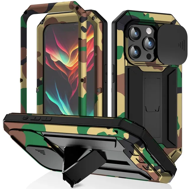 Redpepper Apple Cases cover iPhone 16 Pro metallo armor con stand