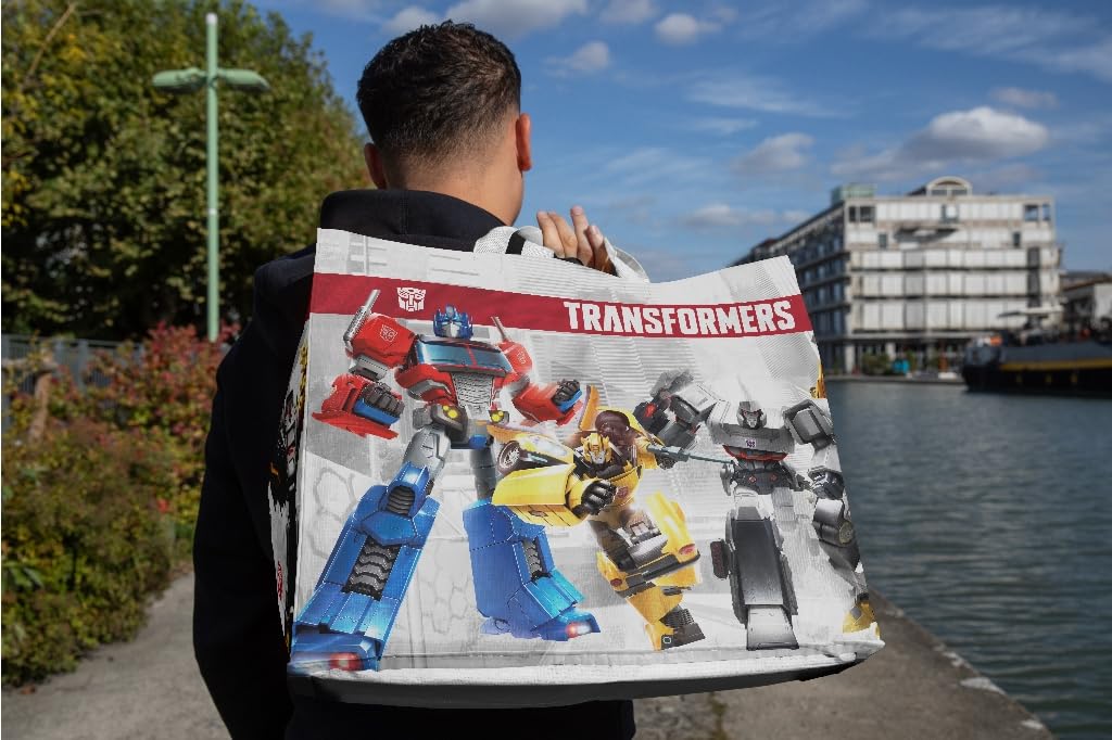 Konix Transformers Borsa Spesa 40x45x20 cm Bianca Riciclata