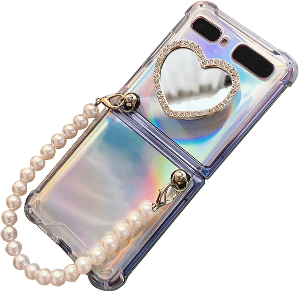 Redpepper Galaxy Z Flip cover trasparente con stand