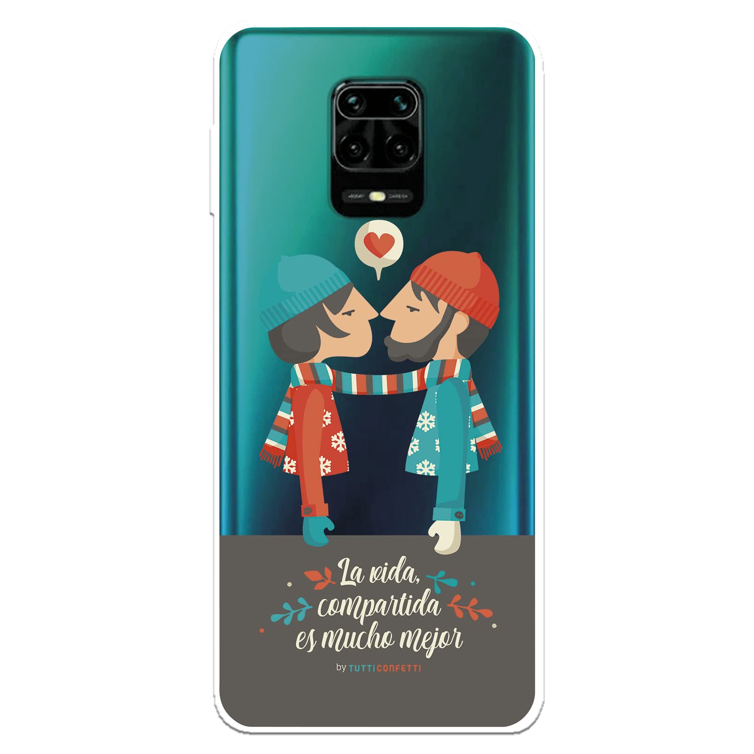 La Casa de las Carcasas Redmi Note 9S cover trasparente Vida Compartita